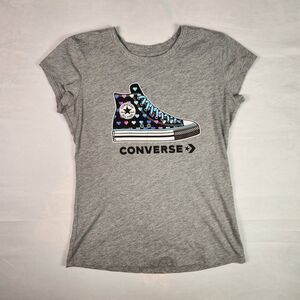 Converse Black Tshirt Youth Girls XL 13-15 YRS